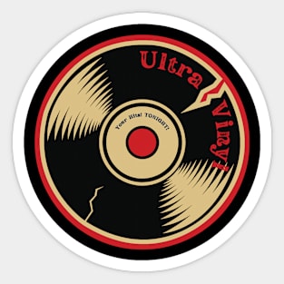 Ultra Vinyl Record QR Code Sticker